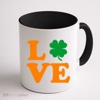 Love Irish Clover Shamrock St. Patrick's Day Coffee Mug thumb 1