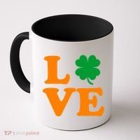 Love Irish Clover Shamrock St. Patrick's Day Coffee Mug thumb 0