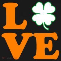 Love Irish Clover Shamrock St. Patrick's Day Women's Hoodie thumb 2