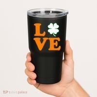Love Irish Clover Shamrock St. Patrick's Day Tumbler thumb 2