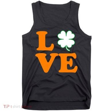 Love Irish Clover Shamrock St. Patrick's Day Tank Top