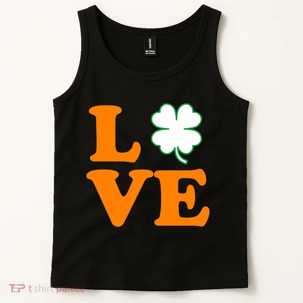 Love Irish Clover Shamrock St. Patrick's Day Tank Top
