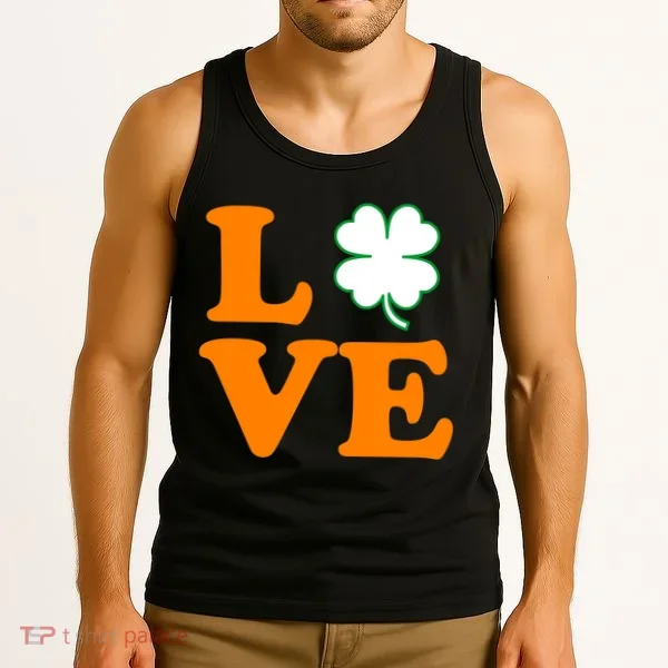 Love Irish Clover Shamrock St. Patrick's Day Tank Top