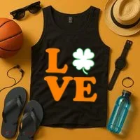 Love Irish Clover Shamrock St. Patrick's Day Tank Top thumb 4
