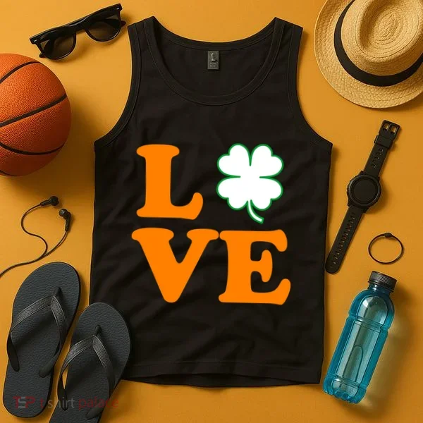 Love Irish Clover Shamrock St. Patrick's Day Tank Top