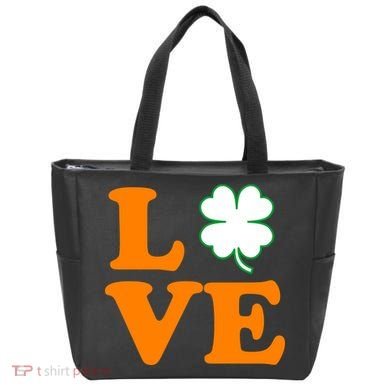 Love Irish Clover Shamrock St. Patrick's Day Bag