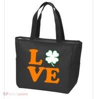 Love Irish Clover Shamrock St. Patrick's Day Tote Bag thumb 3