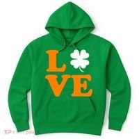 Love Irish Clover Shamrock St. Patrick's Day Hoodie thumb 0