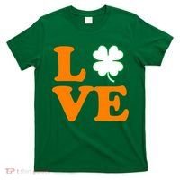 Love Irish Clover Shamrock St. Patrick's Day T-Shirt thumb 0