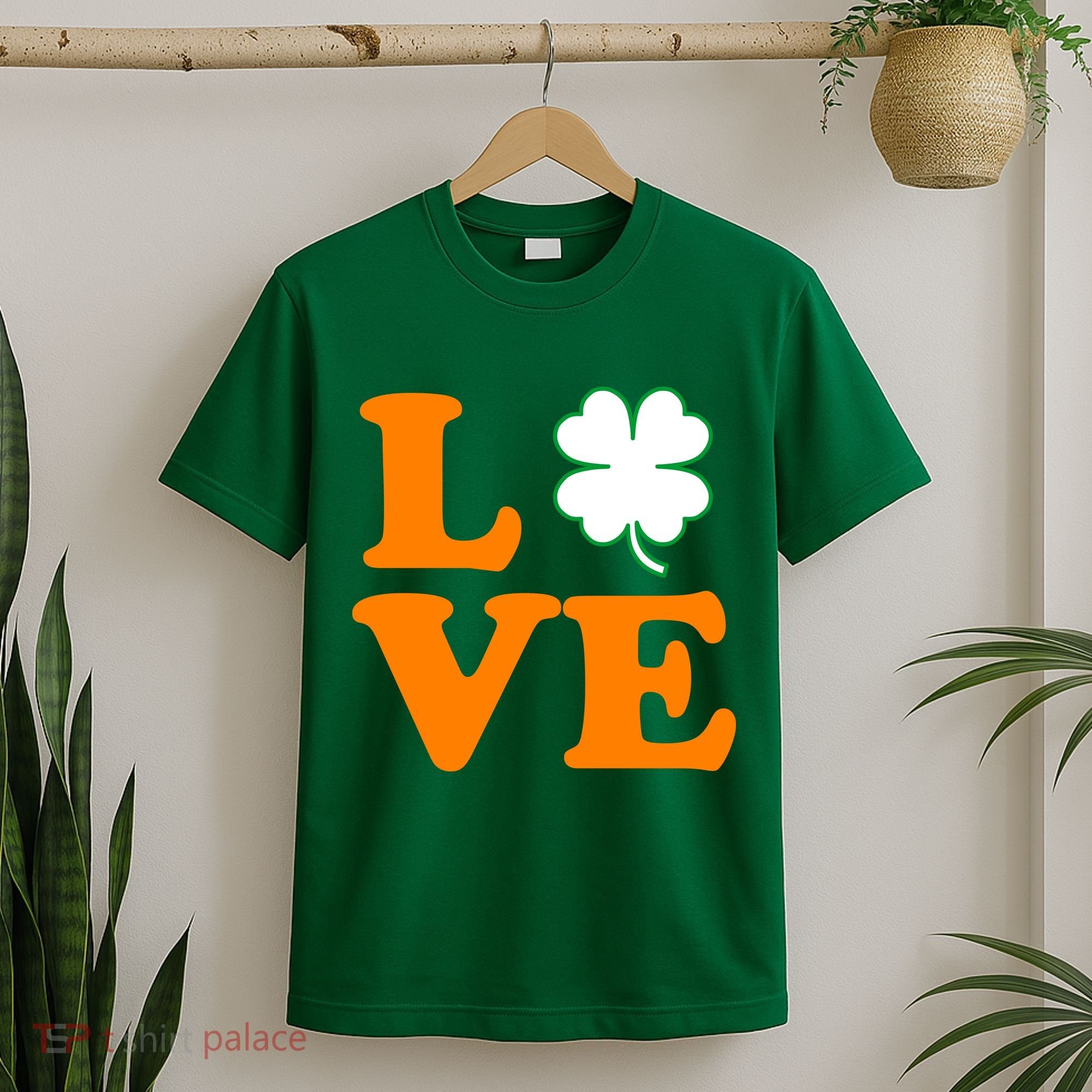 Love Irish Clover Shamrock St. Patrick's Day T-Shirt