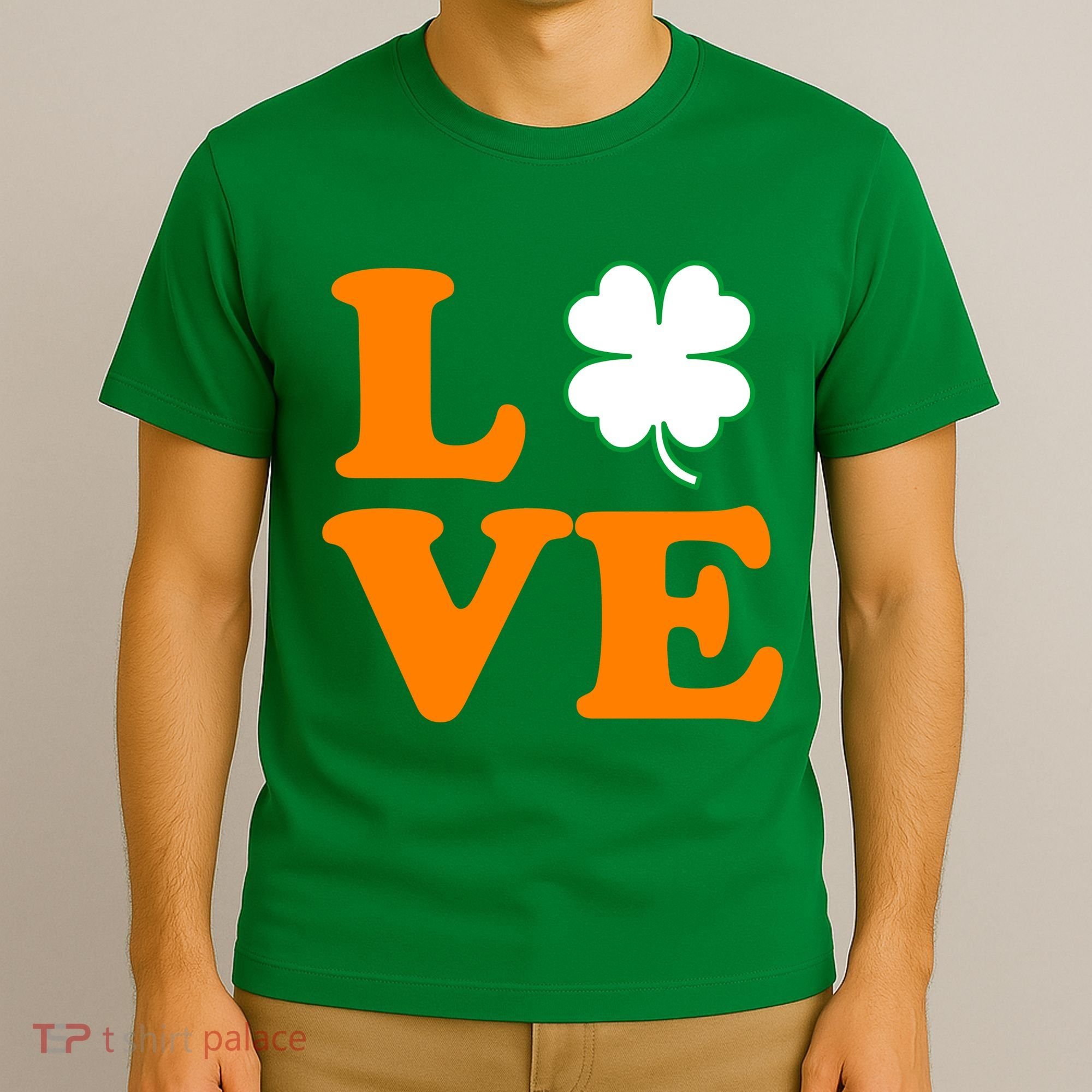 Love Irish Clover Shamrock St. Patrick's Day T-Shirt
