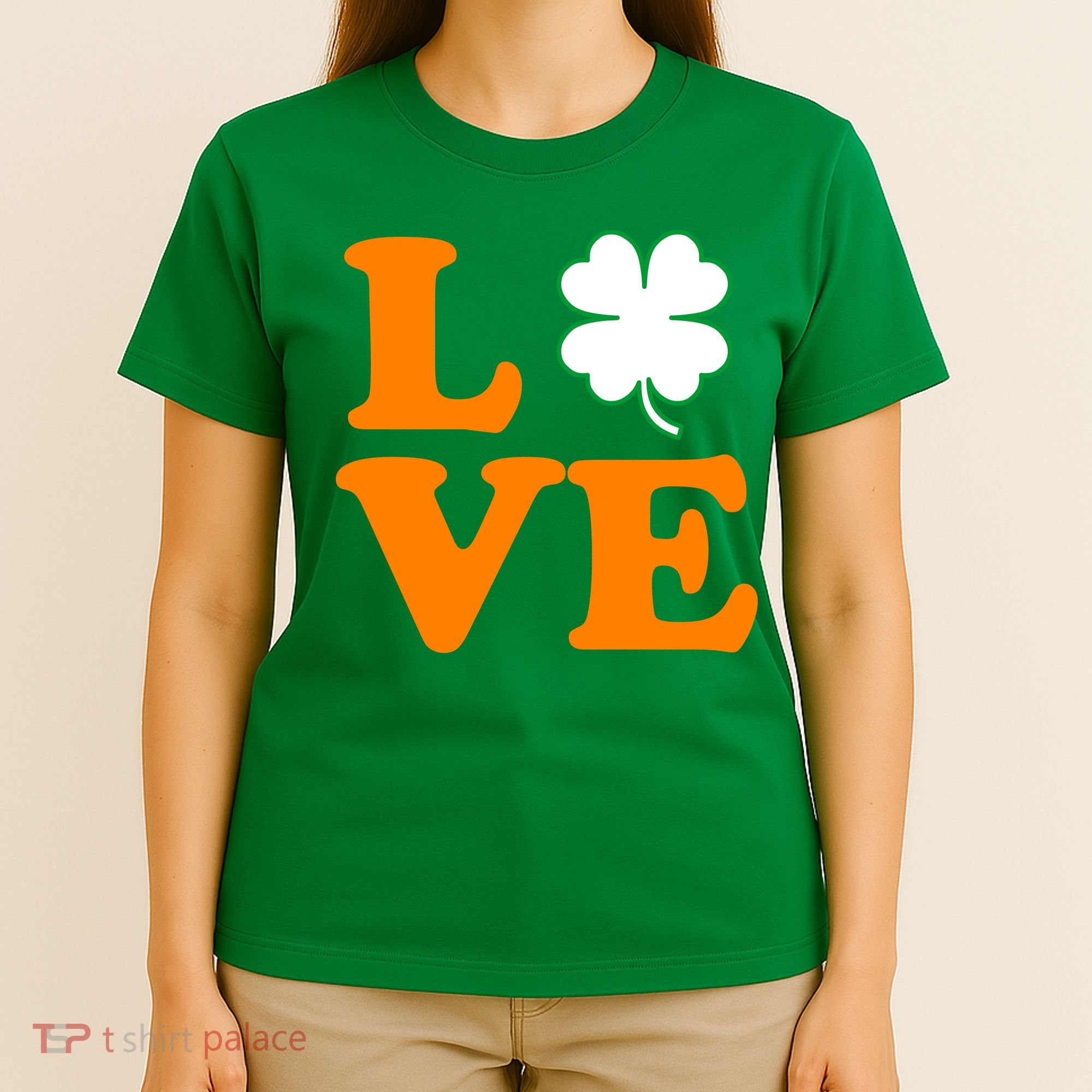 Love Irish Clover Shamrock St. Patrick's Day T-Shirt