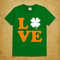 Love Irish Clover Shamrock St. Patrick's Day T-Shirt thumb 5