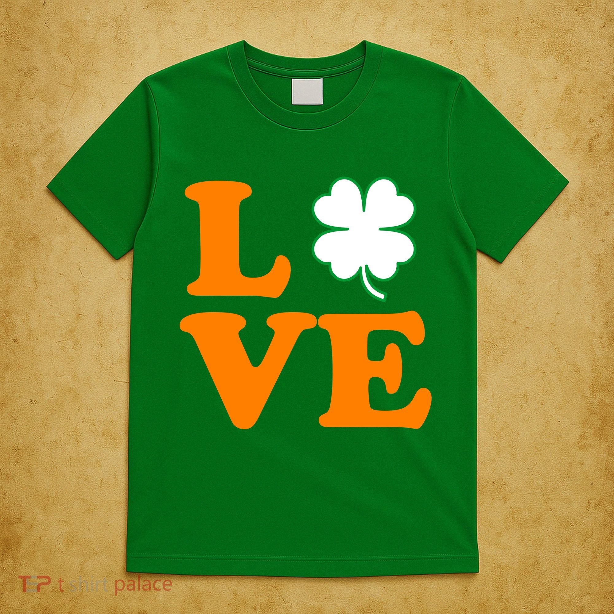 Love Irish Clover Shamrock St. Patrick's Day T-Shirt
