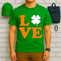 Love Irish Clover Shamrock St. Patrick's Day T-Shirt thumb 6