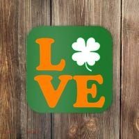 Love Irish Clover Shamrock St. Patrick's Day Coaster thumb 0