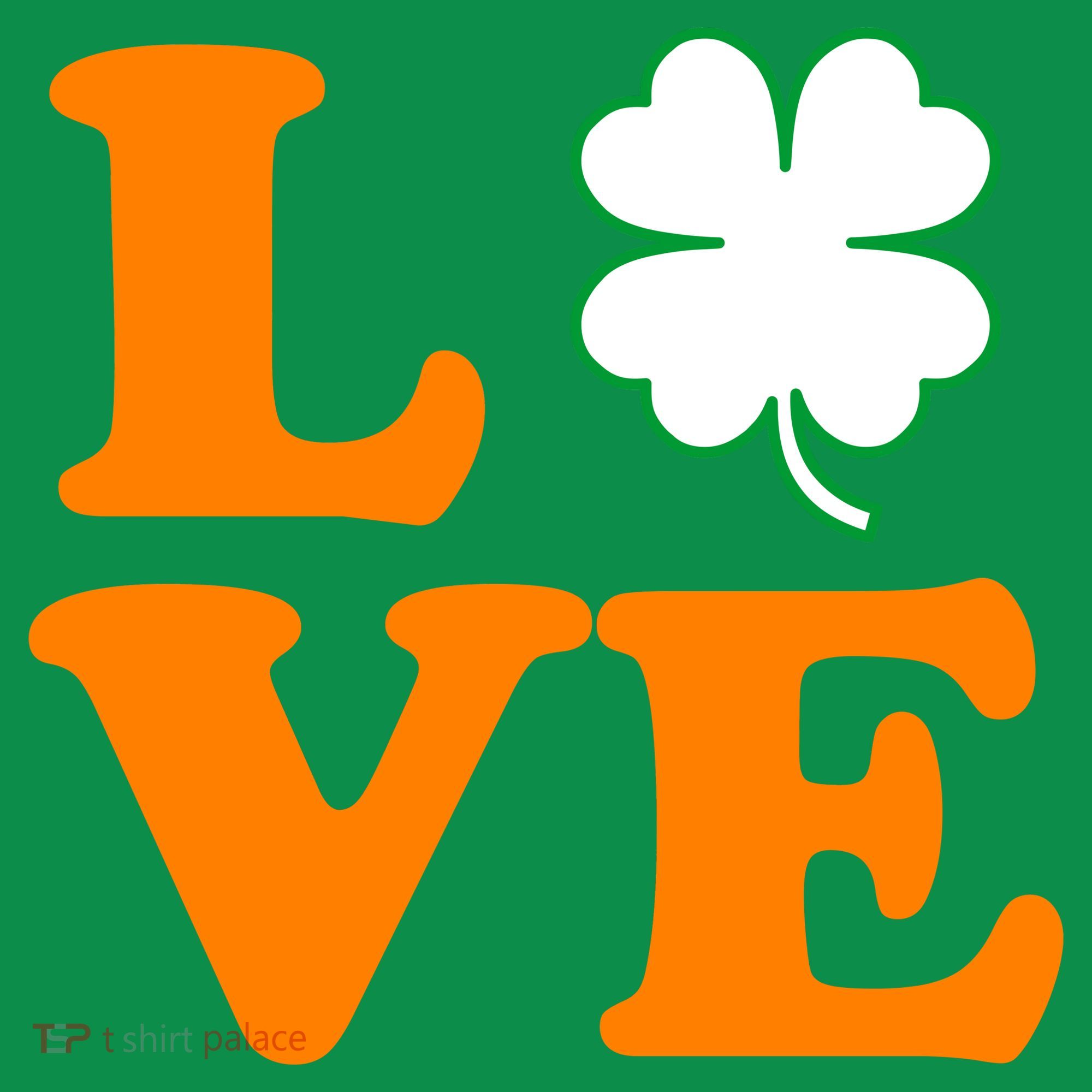 Love Irish Clover Shamrock St. Patrick's Day Ornament