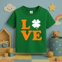 Love Irish Clover Shamrock St. Patrick's Day Toddler T-Shirt thumb 3