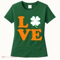 Love Irish Clover Shamrock St. Patrick's Day Women's T-Shirt thumb 0