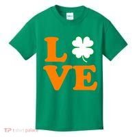 Love Irish Clover Shamrock St. Patrick's Day Kids T-Shirt thumb 0