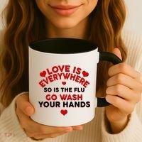 Love Is Everyone So Is the Flu Coffee Mug thumb 3