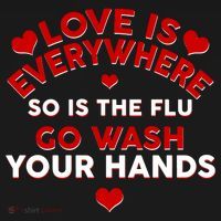Love Is Everyone So Is the Flu Mousepad thumb 1