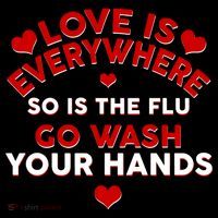 Love Is Everyone So Is the Flu Ornament thumb 1