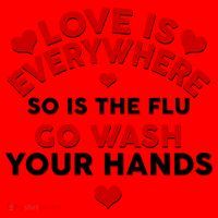 Love Is Everyone So Is the Flu Santa Hat thumb 1