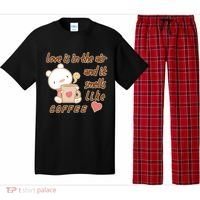 Love Is In The Air And It Smells Like Coffee Teddy Bear Pajama Set thumb 0
