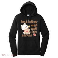 Love Is In The Air And It Smells Like Coffee Teddy Bear Women's Hoodie thumb 0