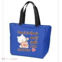 Love Is In The Air And It Smells Like Coffee Teddy Bear Tote Bag thumb 3