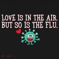 Love Is In The Air But So is the Flu Ornament thumb 1
