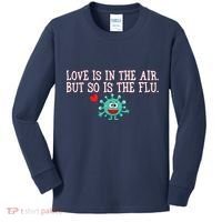 Love Is In The Air But So is the Flu Kids Long Sleeve Shirt thumb 0