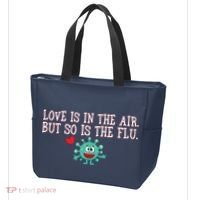 Love Is In The Air But So is the Flu Tote Bag thumb 3