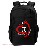 Love Is Like Pi Real Irrational Never Ending Backpack thumb 0