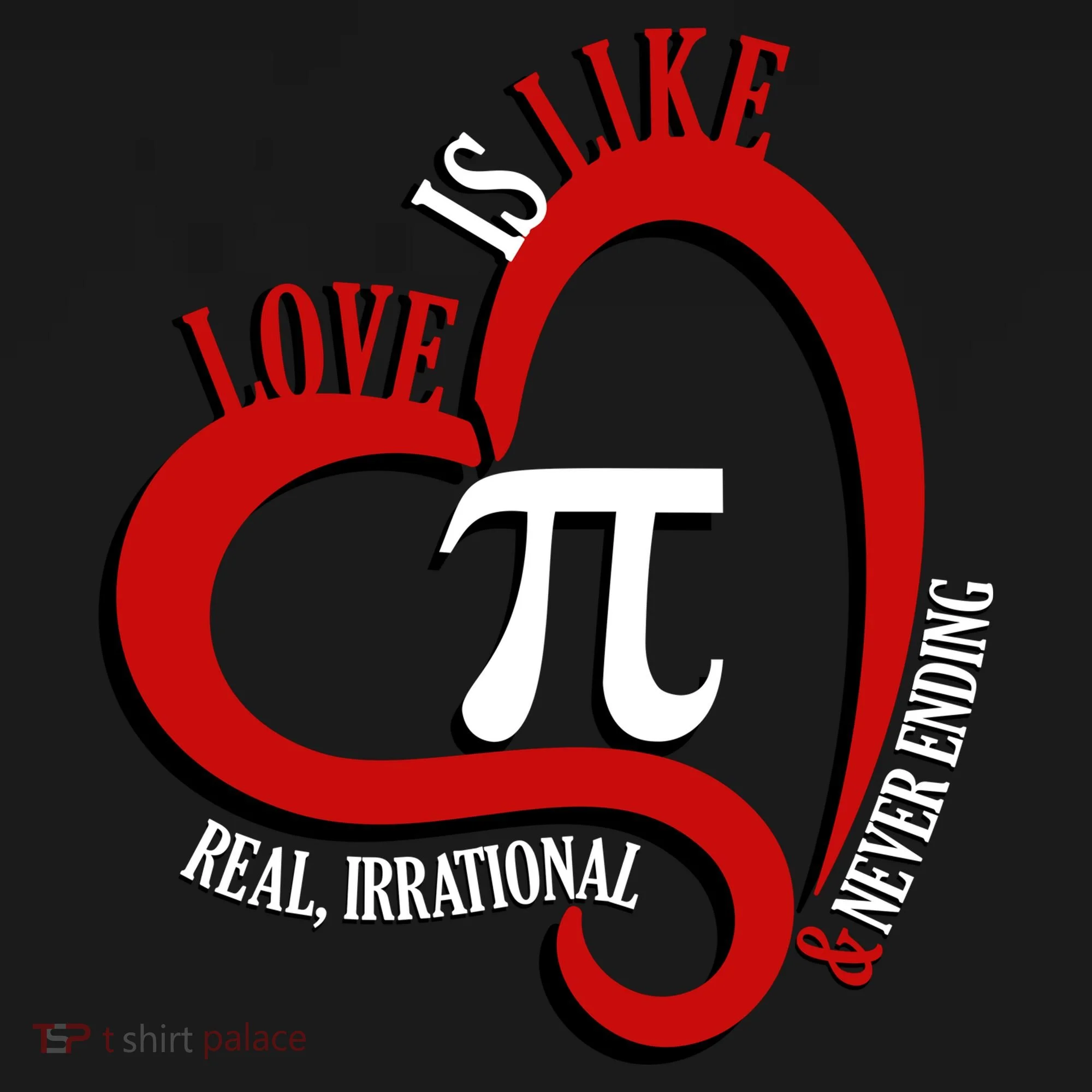 Love Is Like Pi Real Irrational Never Ending Backpack