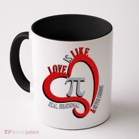 Love Is Like Pi Real Irrational Never Ending Coffee Mug thumb 0