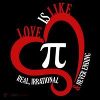 Love Is Like Pi Real Irrational Never Ending Ornament thumb 1