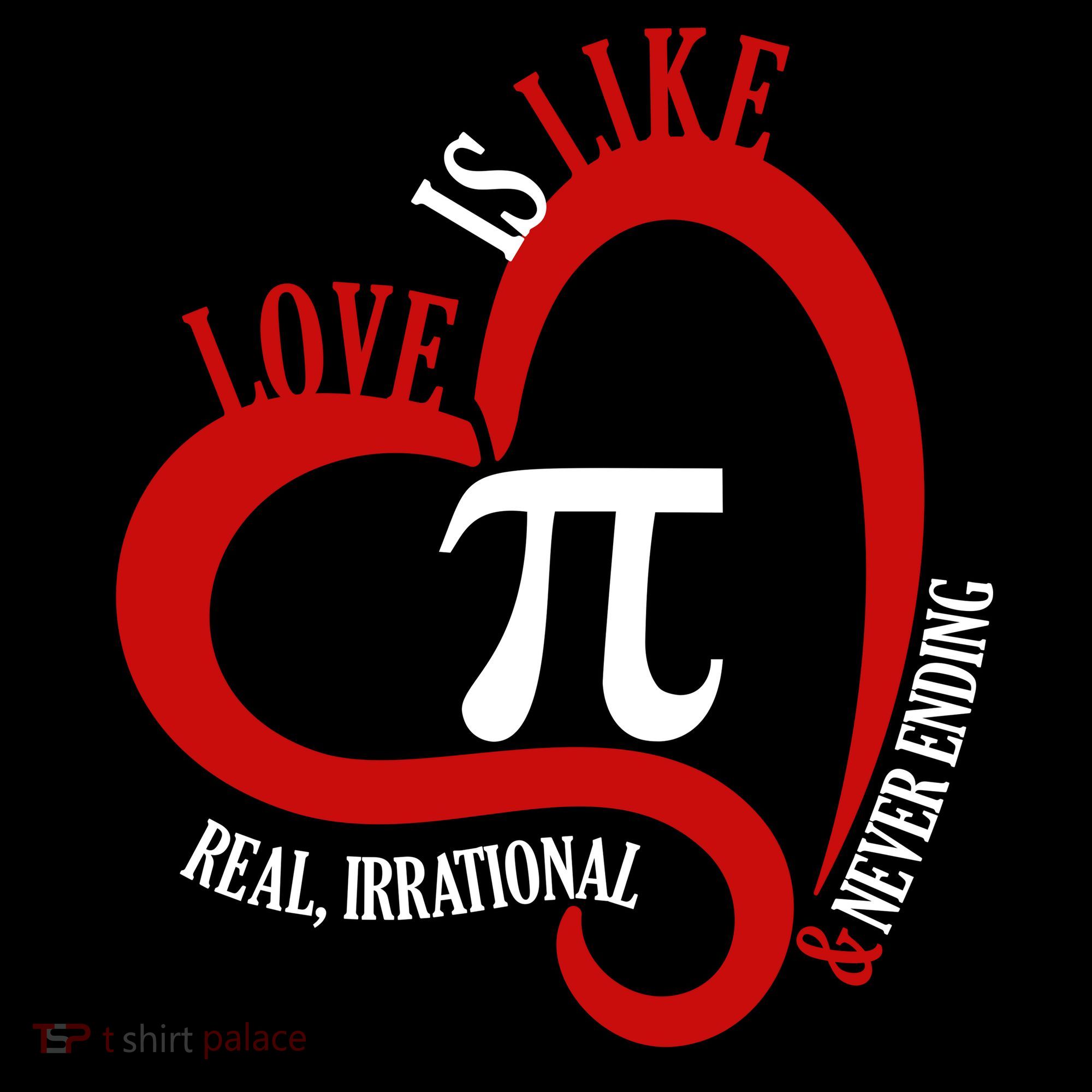 Love Is Like Pi Real Irrational Never Ending Ornament