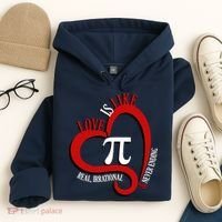 Love Is Like Pi Real Irrational Never Ending Hoodie thumb 4