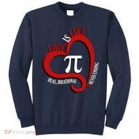 Love Is Like Pi Real Irrational Never Ending Sweatshirt thumb 0
