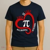 Love Is Like Pi Real Irrational Never Ending T-Shirt thumb 3