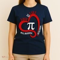 Love Is Like Pi Real Irrational Never Ending T-Shirt thumb 4