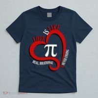 Love Is Like Pi Real Irrational Never Ending T-Shirt thumb 5