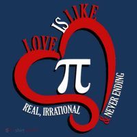 Love Is Like Pi Real Irrational Never Ending Beanie thumb 2
