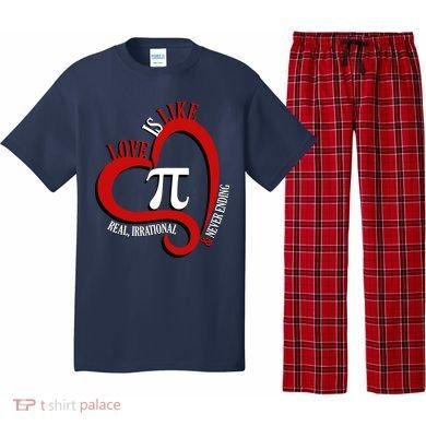 Love Is Like Pi Real Irrational Never Ending Pajama Set
