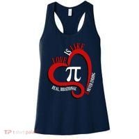 Love Is Like Pi Real Irrational Never Ending Women's Tank Top thumb 0