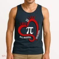 Love Is Like Pi Real Irrational Never Ending Tank Top thumb 3