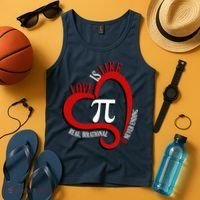 Love Is Like Pi Real Irrational Never Ending Tank Top thumb 4