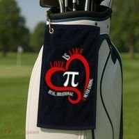 Love Is Like Pi Real Irrational Never Ending Golf Towel thumb 2